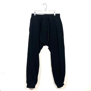re INC Heavy Cotton Joggers with drop crotch Harem pants SZ L